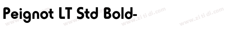 Peignot LT Std Bold字体转换